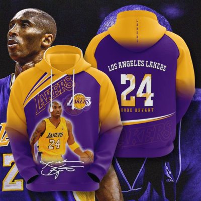 NBA Los Angeles Lakers Kobe Bryant Purple Pullover Hoodie