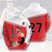 NBA Portland Trail Blazers Jusuf Nurkic Pullover Hoodie