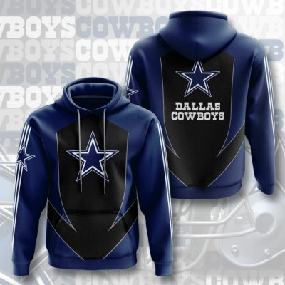 NFL Dallas Cowboys Blue Black Pullover Hoodie