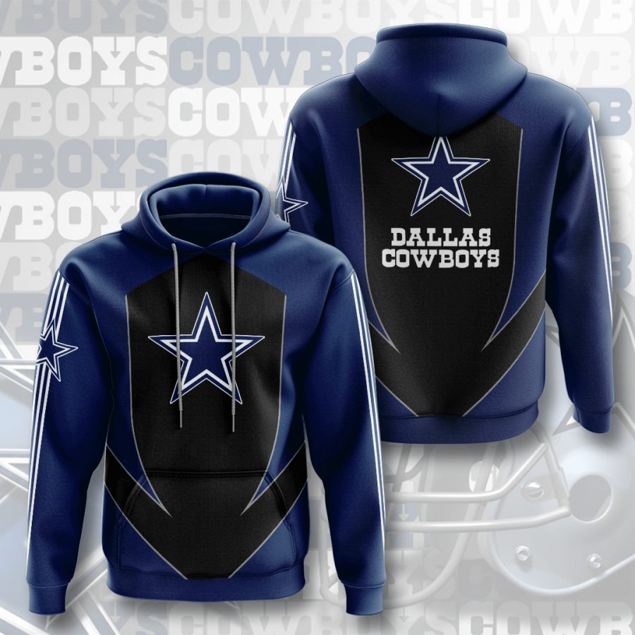 NFL Dallas Cowboys Blue Black Pullover Hoodie NFL Dallas Cowboys Blue Black Pullover Hoodie