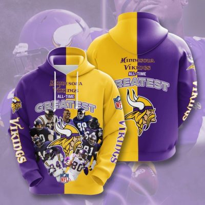 NFL Minnesota Vikings All Time Greatest Pullover Hoodie