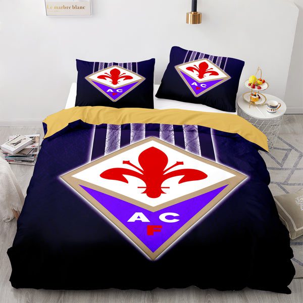 ACF Fiorentina Purple Black Bedding Set ACF Fiorentina Purple Black Bedding Set