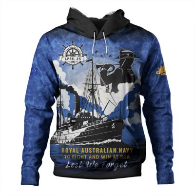 Australia Hoodie Anzac Day Royal Australian Navy Camouflage Style