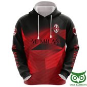 AC Milan Black Red Hawaiian Pullover Hoodie