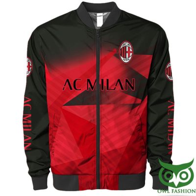 AC Milan Black Red Hawaiian Bomber Jacket