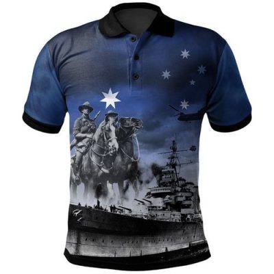 Australia Royal Navy Polo Shirts - Remember All The Battles Fought