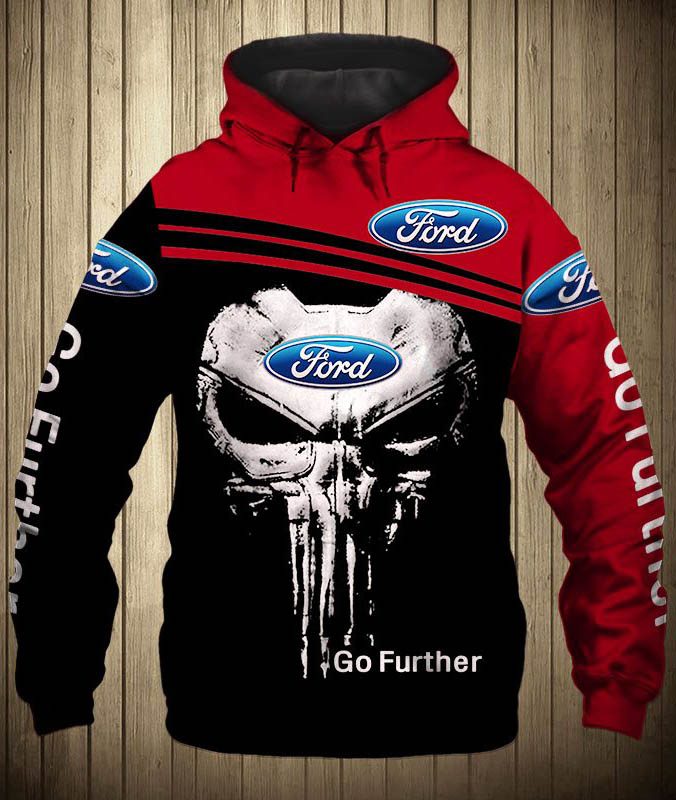 Ford Mustang Skull Pullover Hoodie Ford Mustang Skull Pullover Hoodie