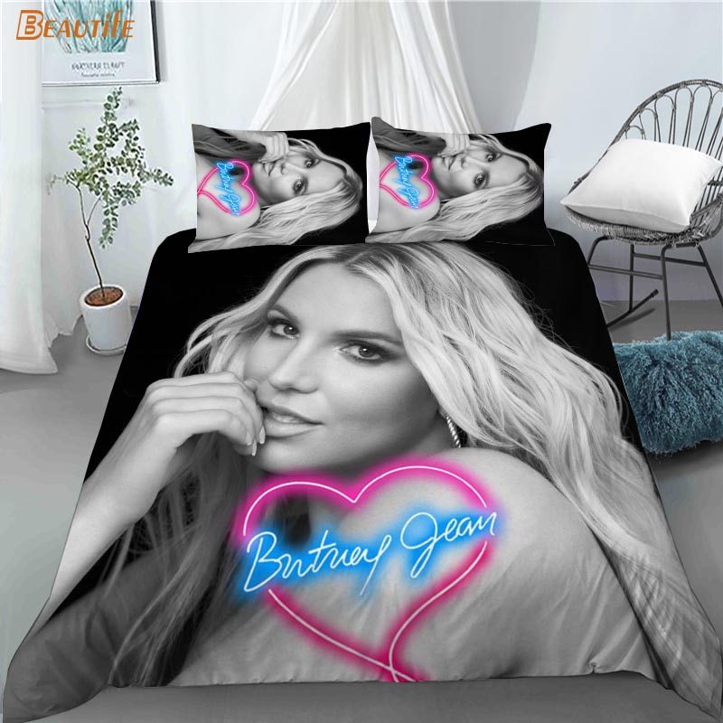 Britney Spears Black Bedding Set V1 Britney Spears Black Bedding Set V1