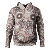 Australia Aboriginal Hoodie - Brown Aboriginal Dot Art Inspired Hoodie