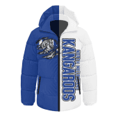 North Melbourne Hooded Padded Jacket Warrior's Heart Ignites