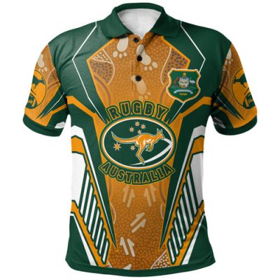 Wallabies Polo Shirt - Custom Super Indigenous Wallabies Championship Scratch Style Polo Shirt