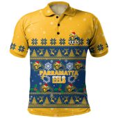 Parramatta Eels Christmas Custom Polo Shirt - Special Ugly Christmas Polo Shirt