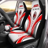 AC Milan Silver Red Car Seat Covers