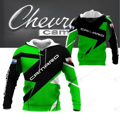 Chevrolet Camaro Green Pullover Hoodie