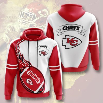 NFL Kansas City Chiefs Red Fire Pullover Hoodie