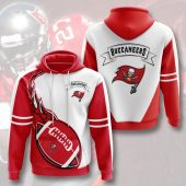 NFL Tampa Bay Buccaneers Bay Red Fire Pullover Hoodie