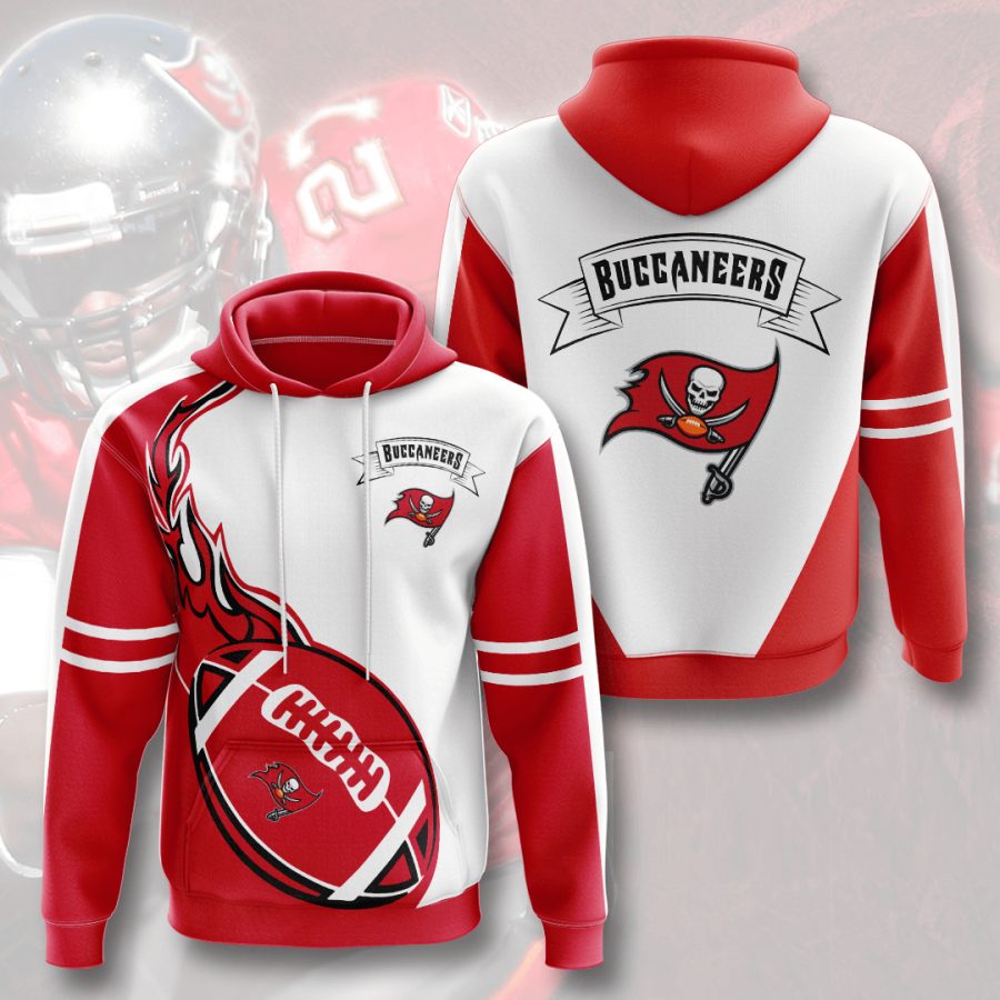 NFL Tampa Bay Buccaneers Bay Red Fire Pullover Hoodie NFL Tampa Bay Buccaneers Bay Red Fire Pullover Hoodie