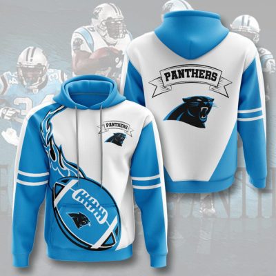 NFL Carolina Panthers Panther Blue Fire Pullover Hoodie