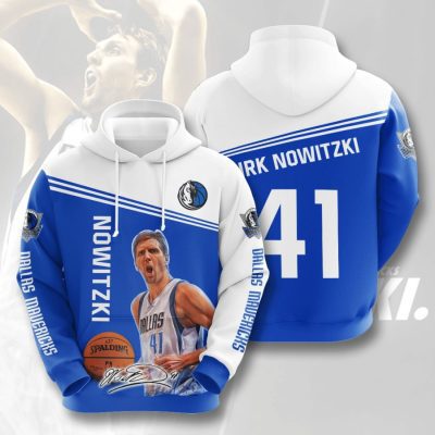 NBA Dallas Mavericks Dirk Nowitzki Pullover Hoodie