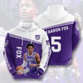 NBA Sacramento Kings Deaaron Fox Pullover Hoodie