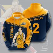 NBA Utah Jazz Joe Ingles Pullover Hoodie