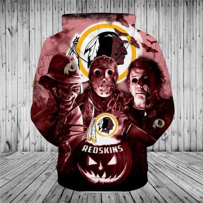 NFL Washington Redskins Horror Night Hallowen Pullover Hoodie
