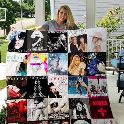 Lady Gaga Albums Quilt Blanket V2