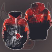 NBA Chicago Bulls Halloween Night Skull Pullover Hoodie