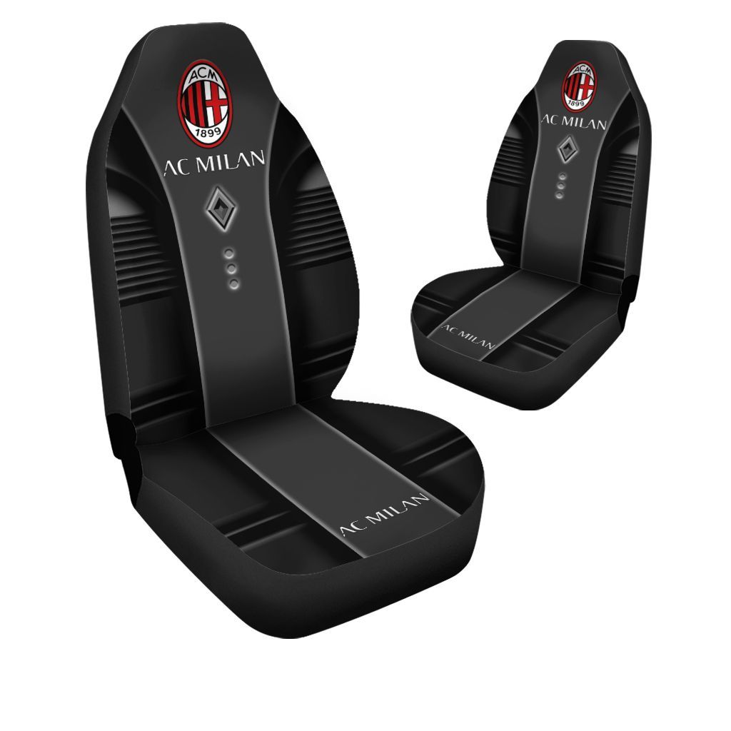 AC Milan Black Car Seat Covers AC Milan Black Car Seat Covers
