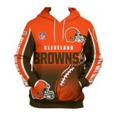 NFL Cleveland Browns Orange Pullover Hoodie V2