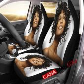 Whitney Houston White Car Seat Covers V2