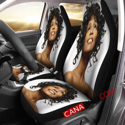 Whitney Houston White Car Seat Covers V2