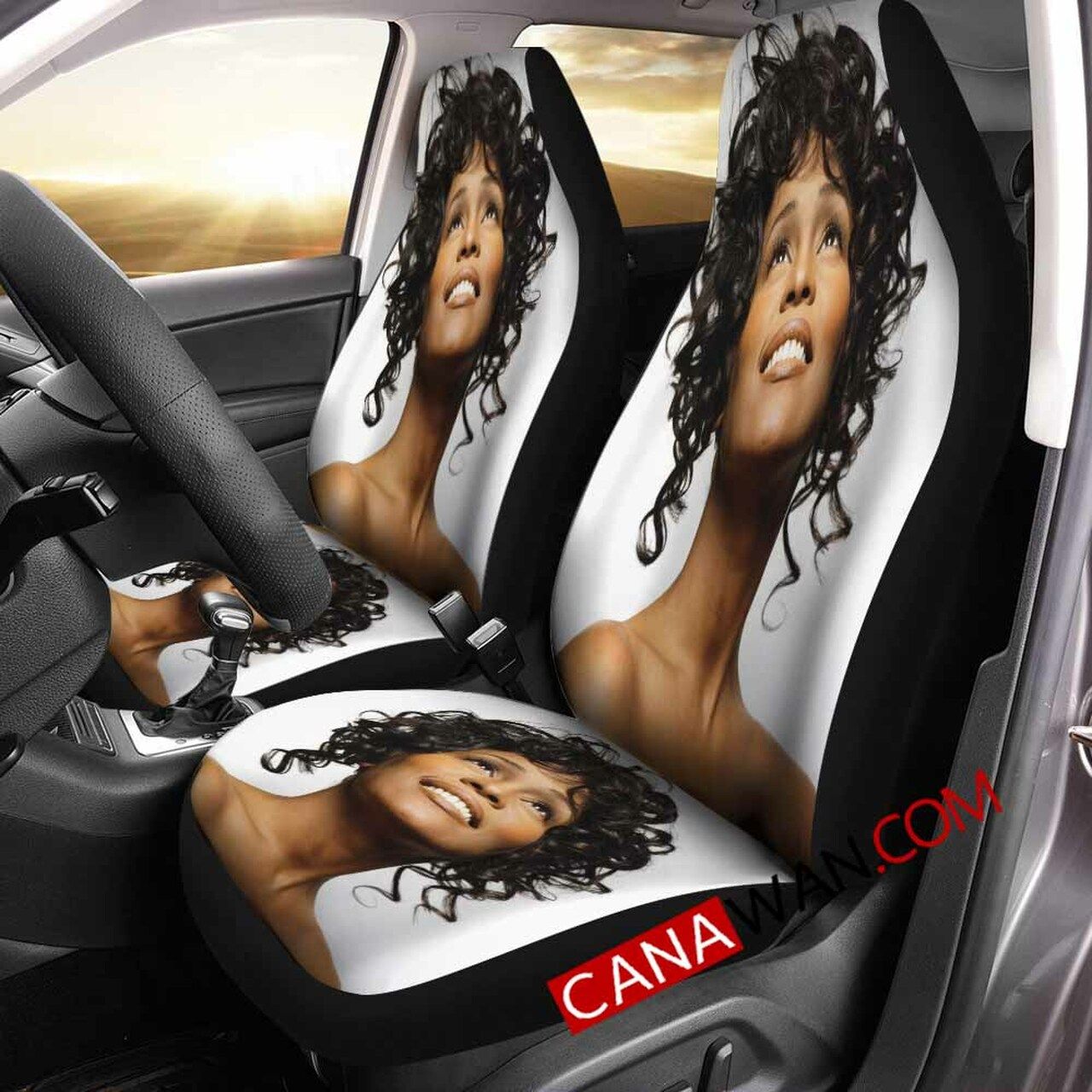 Whitney Houston White Car Seat Covers V2 Whitney Houston White Car Seat Covers V2