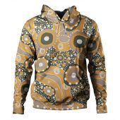 Australia Aboriginal Hoodie - Orange Aboriginal Dot Art Inspired Hoodie