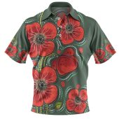 Australia Aboriginal Polo Shirt - Australian Aboriginal Background
 Polo Shirt