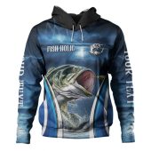 Australia Fishing Custom Hoodie - Jumping Barramundi Fishing  Hoodie