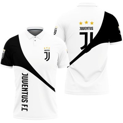 Juventus FC White Black Polo Shirt