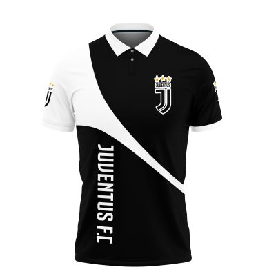 Juventus FC New Black White Polo Shirt