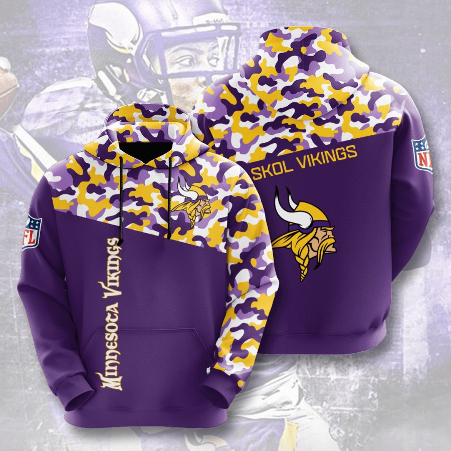 NFL Minnesota Vikings Purple Gold Camo Pullover Hoodie NFL Minnesota Vikings Purple Gold Camo Pullover Hoodie