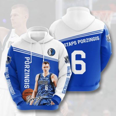NBA Dallas Mavericks Kristaps Porzingis Pullover Hoodie