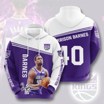NBA Sacramento Kings Harrison Barnes Pullover Hoodie
