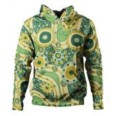 Australia Aboriginal Hoodie - Yellow Aboriginal Dot Art Inspired Hoodie