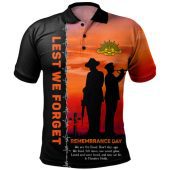 Australia Polo Shirt Remembrance Day We Shall Not Forget We Will Remember Them