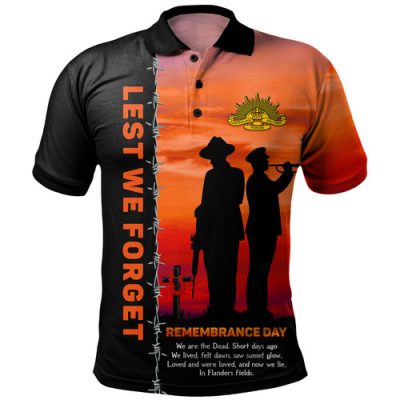 Australia Polo Shirt Remembrance Day We Shall Not Forget We Will Remember Them