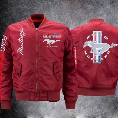 Ford Mustang Red Bomber Jacket
