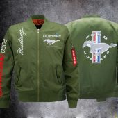 Ford Mustang Yellow Green Bomber Jacket
