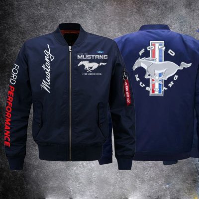 Ford Mustang Dark Blue Bomber Jacket