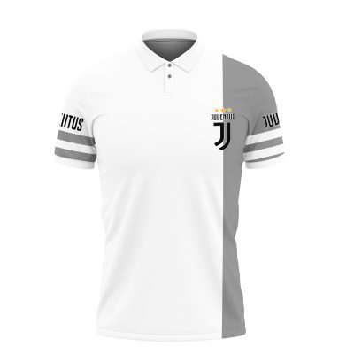 Juventus FC New White Grey Polo Shirt