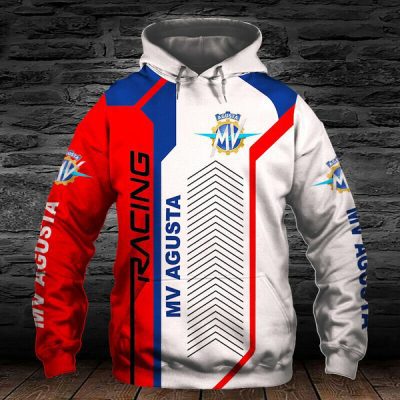MV Agusta White Red Pullover Hoodie