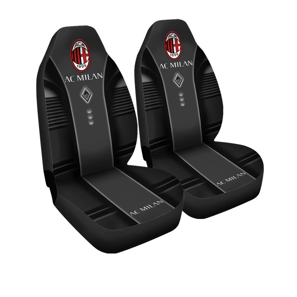 AC Milan Black Car Seat Covers AC Milan Black Car Seat Covers